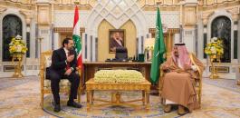 سعد الحريري والملك سلمان في قصر اليمامة 