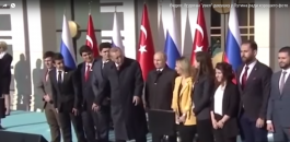 اردوغان وفتاة وبوتين 