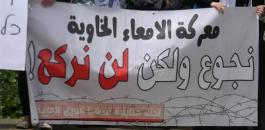 اضراب الاسرى في سجون الاحتلال 
