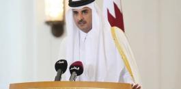 امير قطر والقضية الفلسطينية 
