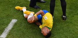 اصابة اللاعب البرازيلي نيمار 