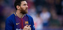 ميسي يوعد جماهير برشلونة بدوري الابطال 
