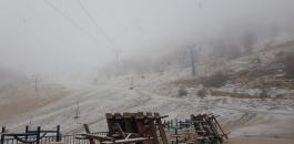 الثلوج في جبل الشيخ 