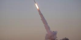 اطلاق صاروخ من سيناء 