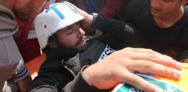 إصابة صحفيين إحداهما بقنبلة غاز في رأسه وآخر بعيار ناري في غزة