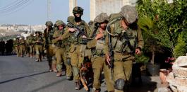 مناورة عسكرية اسرائيلية في الخليل 