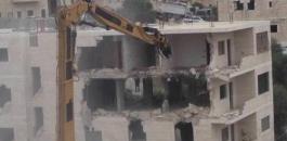 الاحتلال يهدم مبنى قيد الانشاء في القدس