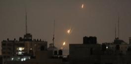 اطلاق صواريخ من قطاع غزة الى اسرائيل 