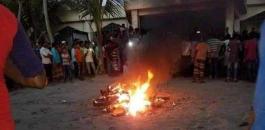 مقتل رجل وحرقه في بنغلادش 