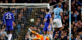 هدف كومباني في مرمى ليستر سيتي