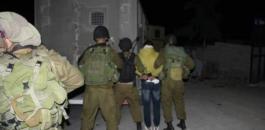قوات الاحتلال تعتقل 11 مواطناً من الضفة الغربية 