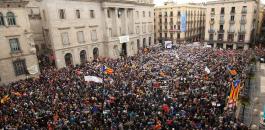 تظاهرات في كتالونيا 