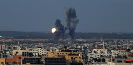 اصابة طفلين بقصف اسرائيلي على غزة 