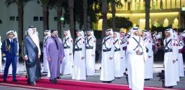 لقاء بين الملك السادس وامير قطر 