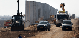 جدار اسرائيلي على الحدود الاردنية 