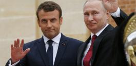بوتين والرئيس الفرنسي 