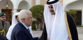 لقاء بين عباس وأمير قطر 