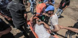 اصابة مواطنين على حدود غزة