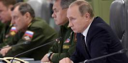 بوتين والقوات الروسية في سوريا 