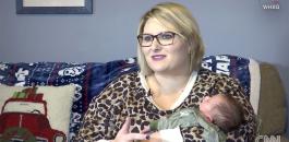 امرأة تكتشف انها حامل قبل 9 ايام من مولدها 