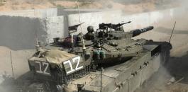 دبابات إسرائيلة على حدود غزة