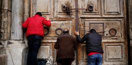 اغلاق كنيسة القيامة في القدس 