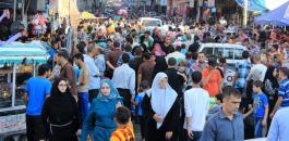 اعداد السكان في غزة 