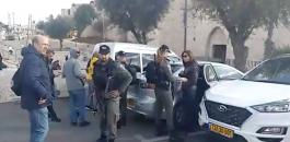 اعتقال طاقم تلفزيون فلسطين في القدس 