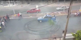 اعتقال مفحط سيارة في رام الله 