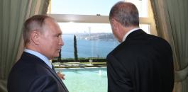 مباحثات بين اردوغان وبوتين حول سوريا 