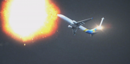 فيديو لاسقاط الطائرة الاوكرانية 