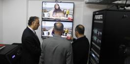 افتتاح اول محطة للاقمار الصناعية في فلسطين 
