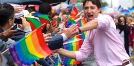 ترودو في مسيرة للمثليين في كندا 