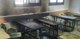 حرق صف مدرسي في عينابوس 