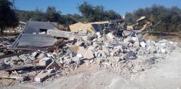 جرافات الاحتلال تهدم منزلاً في قرية قلنديا شمال القدس
