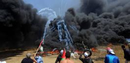 8 إصابات برصاص الاحتلال بمواجهات على حدود غزة