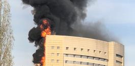 حريق مستشفى في تقسيم باسطنبول التركية 