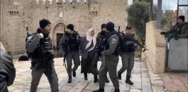 اعتقال سيدة فلسطينية في القدس 