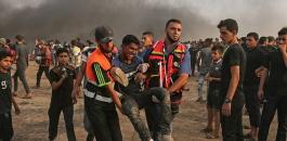 اصابة فلسطينيين بجراح في مسيرات العودة 