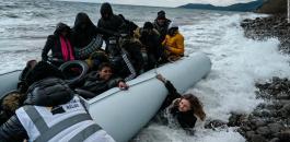 عبور مهاجرين من تركيا الى اليونان 