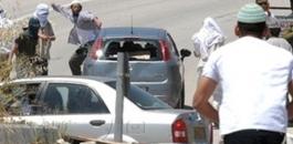 المستوطنون يهاجمون مركبات الفلسطينيين
