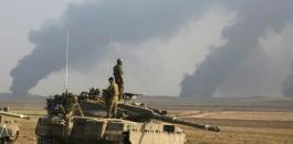 آليات عسكرية اسرائيلية في قطاع غزة