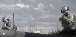 جنود  الاحتلال  يستهدفون المتظاهرين الفلسطينيين بالرصاص، خلال المظاهرة الاسبوعية في كفر قدوم .-(ا ف ب ).jpg