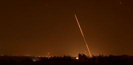 اطلاق صاروخ من قطاع غزة