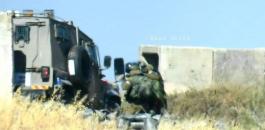 اصابة جنود اسرائيليين شمال رام الله