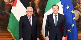 عباس ورئيس الوزراء الايطالي