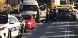 اصابات في حادث سير مروع على طريق حزما