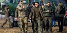 الرئيس الاوكراني والحرب