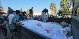 المقابر الجماعية في غزة