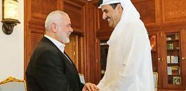 امير قطر وقادة حماس